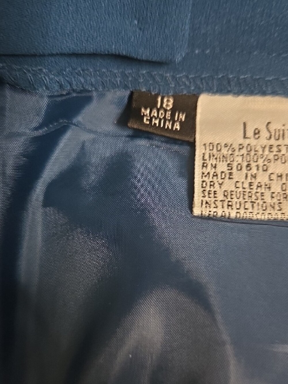 Classic Teal Pencil Skirt - Women's Professional Skirt Sz 18 - Picture 3 of 4